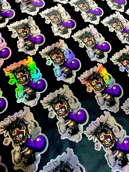 Pantin Creepy- Stickers Holographique
